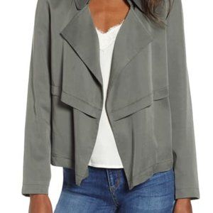 BB Dakota open front greyish green jacket size L